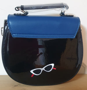 Ladies blk/blue Scooter handbag