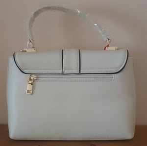 Ladies cream/blk handbag