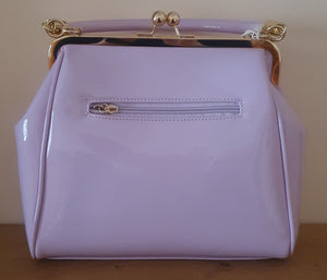 Ladies Lilac patent handbag