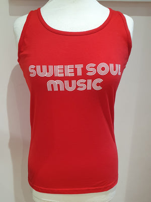 Ladies Red 'Sweet Soul Music' vest