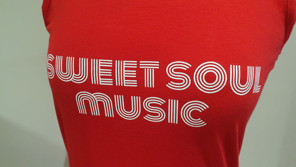 Ladies Red 'Sweet Soul Music' vest