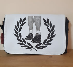 Blk/white Laurel shoes messenger bag