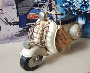 large cream scooter