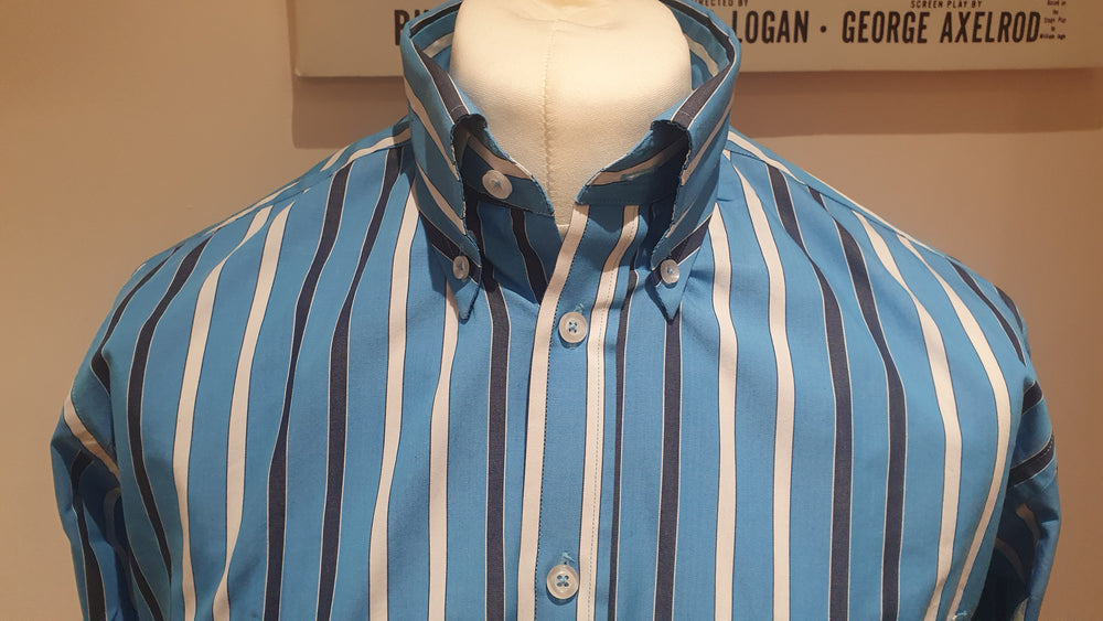 Mens stripe long sleeve shirt