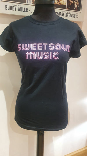 Ladies black 'sweet soul t-shirt