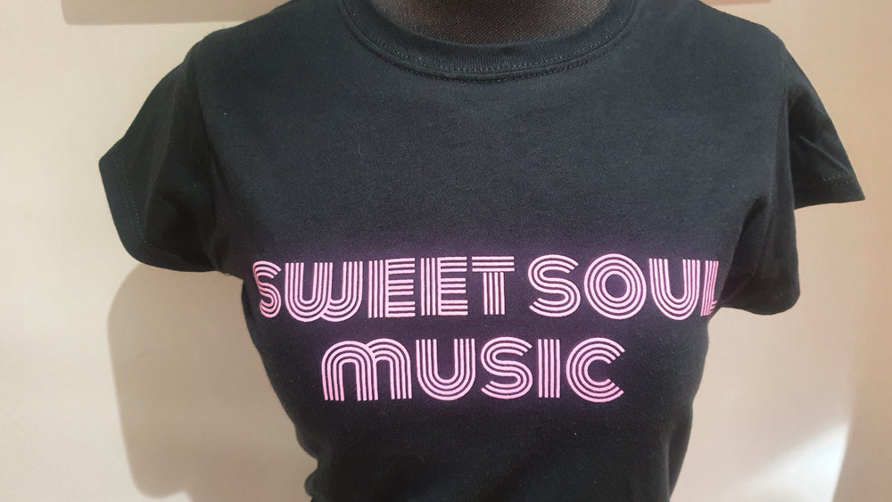 Ladies black 'sweet soul t-shirt