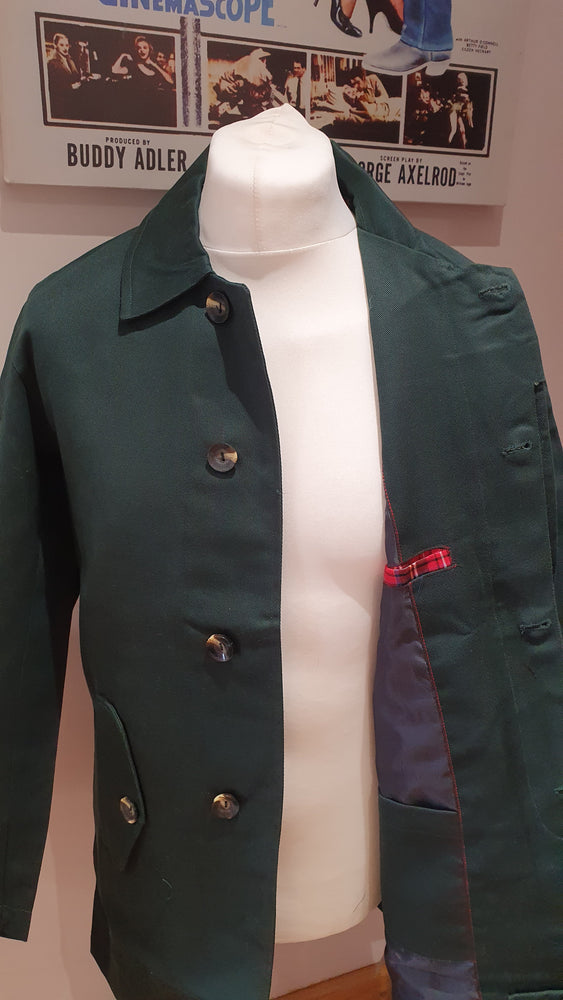 Mens Real Hoxton racing green Mac