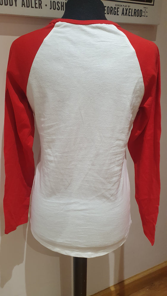 Ladies red Twiggy 3/4 sleeve t-shirt