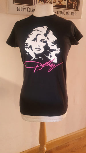 Ladies black Dolly t-shirt