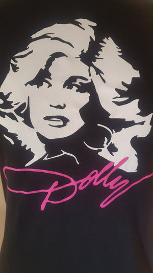 Ladies black Dolly t-shirt