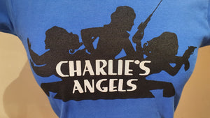 Ladies cobalt 'Charlie's Angel's ' t-shirt