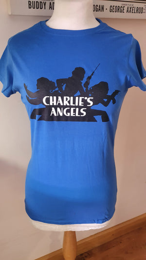 Ladies cobalt 'Charlie's Angel's ' t-shirt