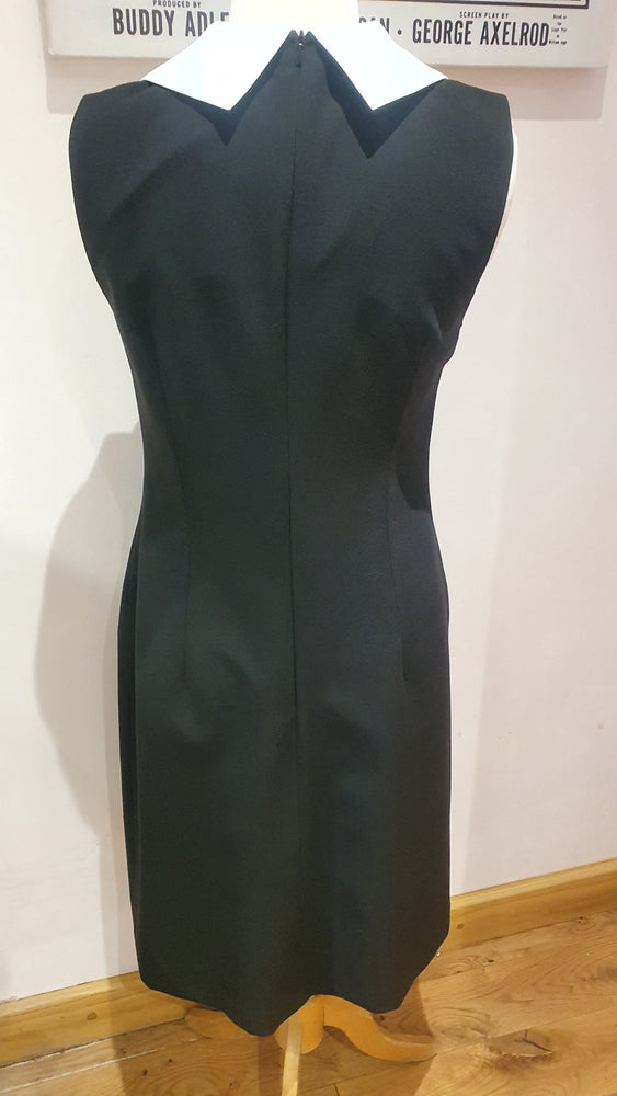 Ladies black 'BB' collar dress