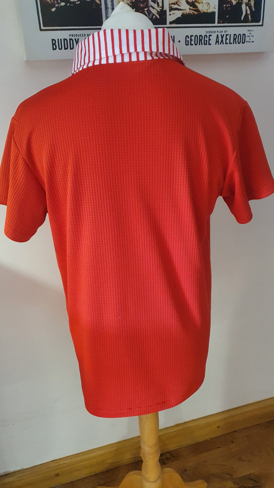 Mens casual collar Red  knit top