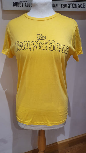 Ladies yellow ' Temptations ' t-shirt