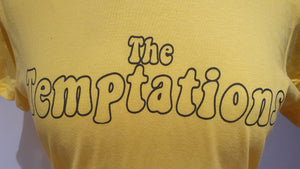 Ladies yellow ' Temptations ' t-shirt